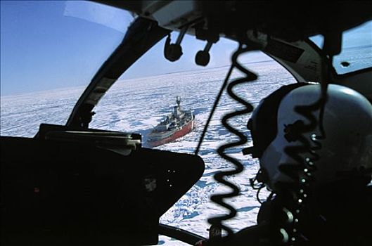 北极圈,直升飞机,加拿大