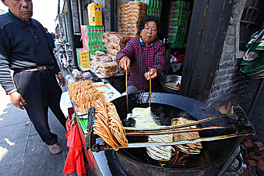 淮安,城市,小吃,摊位,炸米圈2