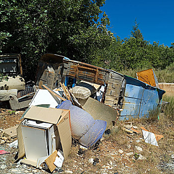 垃圾场,场所,普罗旺斯,法国