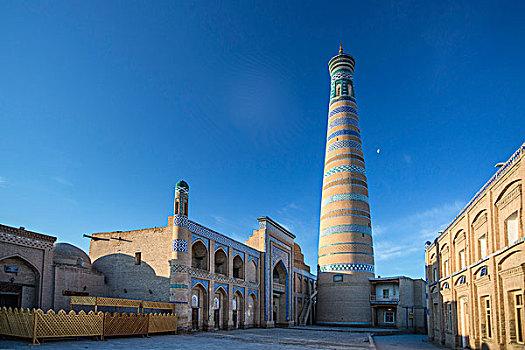 乌兹别克斯坦,区域,希瓦,伊斯兰,尖塔