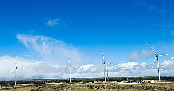 风,涡轮,高原,布尔戈斯省,卡斯提尔,西班牙,欧洲