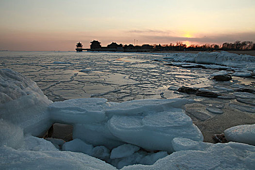 北戴河海冰