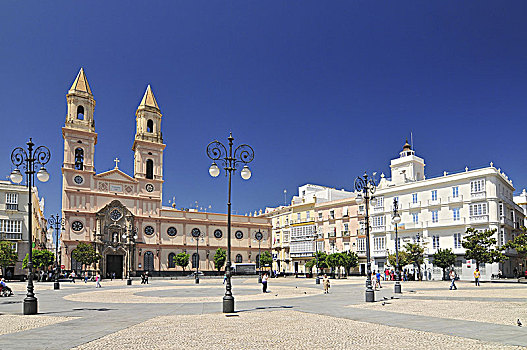 圣安东尼奥,教堂,广场,加的斯,西班牙