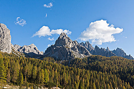 三个山峰,白云岩,意大利,欧洲