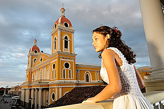 头像,女孩,格拉纳达,尼加拉瓜,中美洲