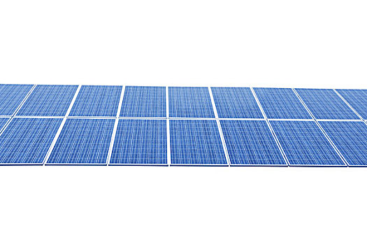 隔绝,蓝色,太阳能电池板,白色