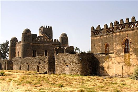 老,宫殿,贡达,埃塞俄比亚