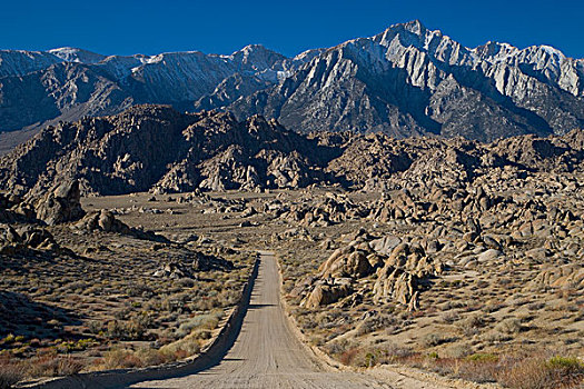 碎石路,山,阿拉巴马山丘,加利福尼亚