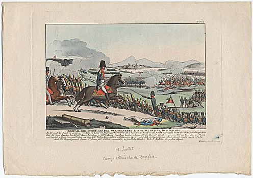 俄罗斯,攻击,露营,七月,1812年,艺术家,八月,安德里亚