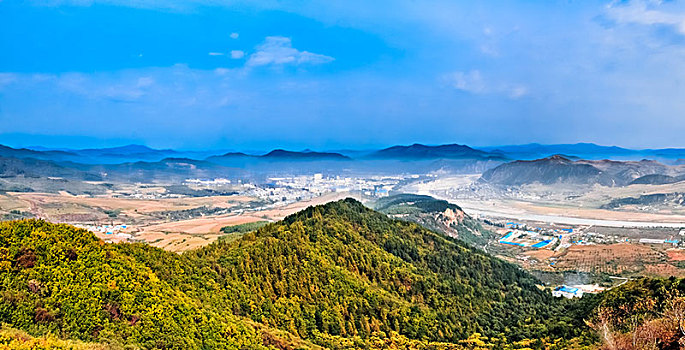 吉林省图们市日光山建筑景观