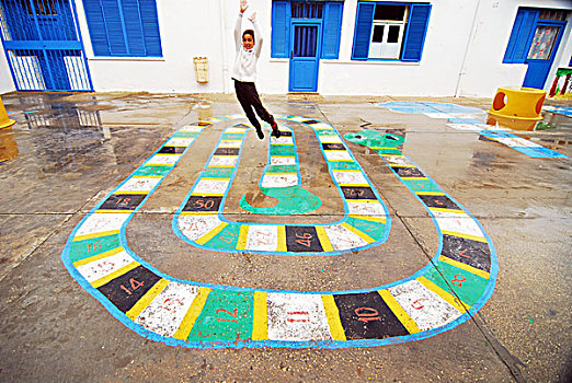 libya,tripoli,children,of,mixed,race,jumping,out,happiness