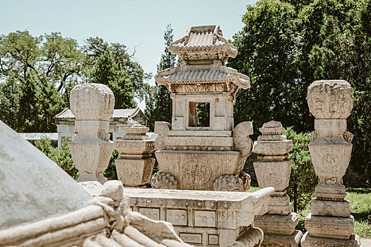 北京石景山慈祥庵田义墓石刻文物园