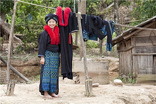 女人,瑶族,老挝