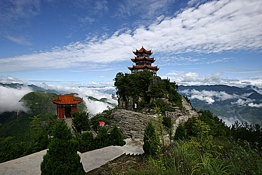 巫溪云台山云台寺钟楼与观音阁