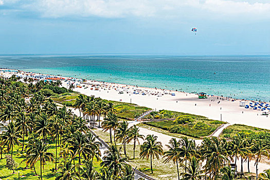 海滩,南方,佛罗里达,美国