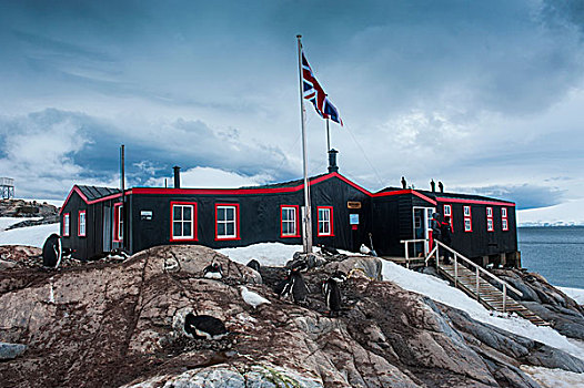 港口,研究站,今日,博物馆,群岛,南极