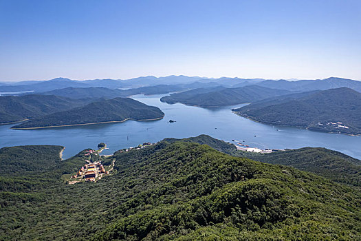 吉林市松花湖丰满大坝秋季风光