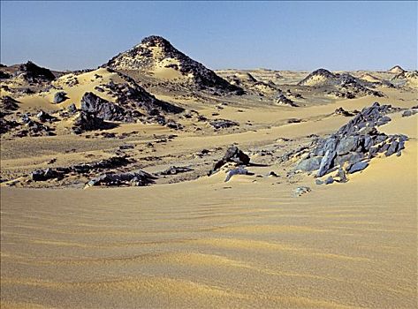 北方,利比亚沙漠,西北地区,苏丹,延展,撒哈拉沙漠,腐蚀,沉积岩,华美,荒漠景观