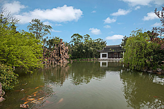 扬州大明寺园林水榭