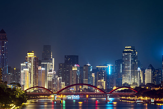 广州解放大桥夜景