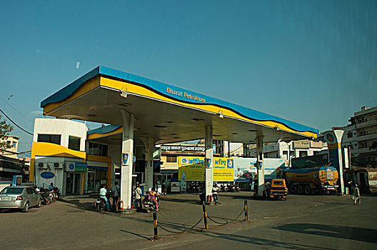 加油站,乌代浦尔,拉贾斯坦邦,印度