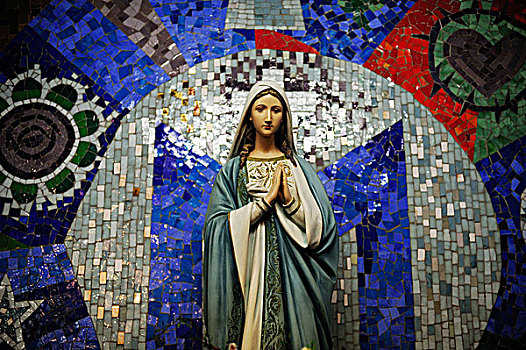 里约热内卢,雕塑,圣母玛利亚,巴西