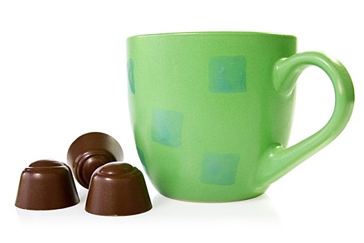咖啡杯,巧克力,果仁糖
