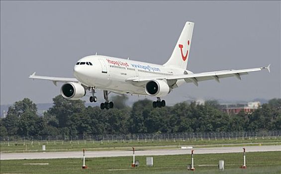 慕尼黑,2005年,劳埃德,喷气式飞机,输入,空中客车,接触,机场