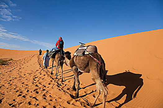 摩洛哥,荒漠沙丘,梅如卡