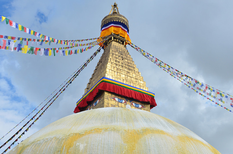 尼泊尔,加德满都,佛教,佛塔,博达哈大佛塔_高清图片_全景视觉