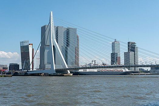 荷兰鹿特丹城市建筑港口桥