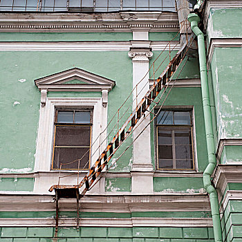 防火梯,建筑,彼得斯堡,俄罗斯