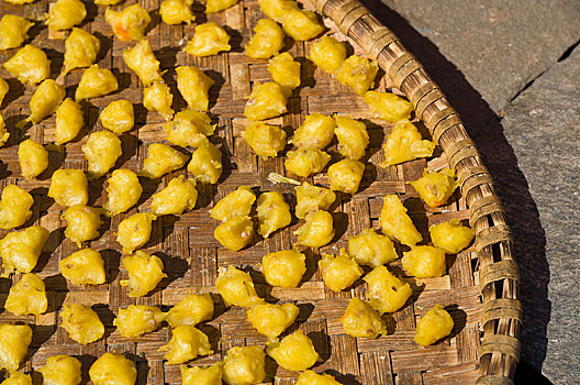 土豆泥,弄干,太阳,地区,萨加玛塔,尼泊尔,亚洲