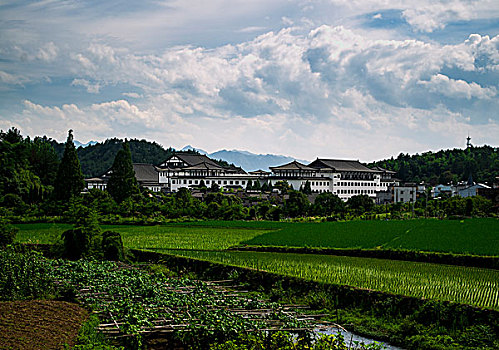 天台山,景区,自然,白云