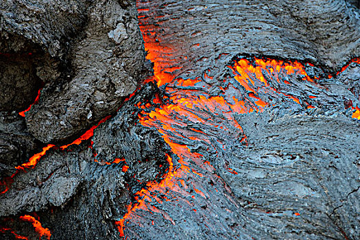 熔岩流,火山,堪察加半岛,俄罗斯