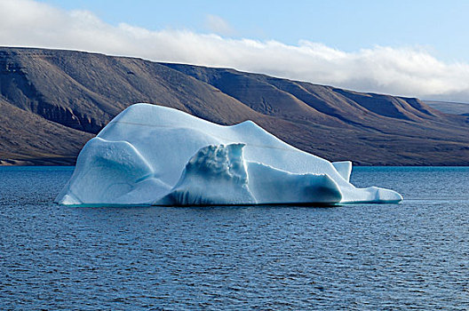 冰山,岛屿,通道西北部,努纳武特,加拿大,北极