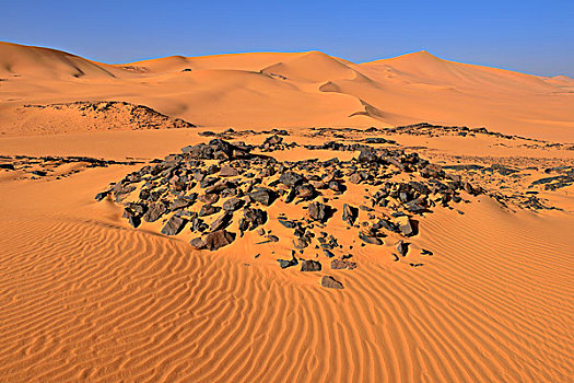 埋葬,国家公园,世界遗产,阿尔及利亚,撒哈拉沙漠,北非,非洲
