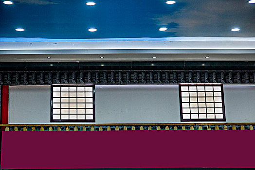 g50高速公路湖北恩施服务区室内装饰,面道
