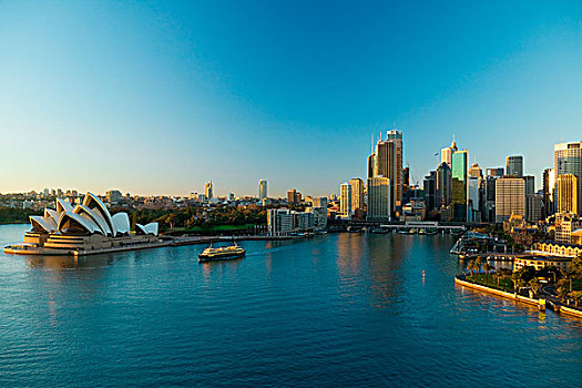剧院,城市天际线,水岸,悉尼歌剧院,圆形码头,悉尼,新南威尔士,澳大利亚