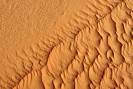 沙子,波纹,沙丘,擦,沙漠,佐法尔,阿曼,亚洲