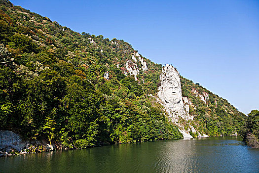 铁门,峡谷,多瑙河,南方,喀尔巴阡山脉地区,国家公园,塞尔维亚,罗马尼亚,河,山谷,浮雕,国王