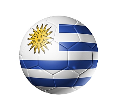 足球,球,乌拉圭,旗帜
