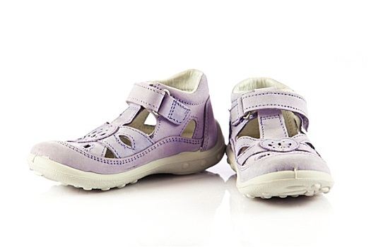 紫色,凉鞋,儿童,鞋,隔绝,白色背景