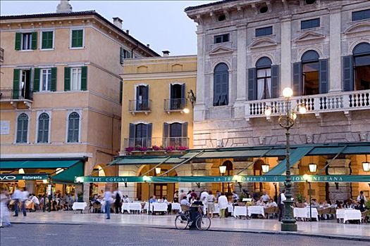 餐馆,广场,维罗纳,威尼斯,意大利,欧洲