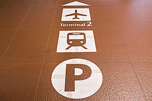 标识,航站楼,机场,日本