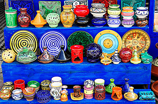 陶瓷,陶器,纪念品,苏维拉,摩洛哥,非洲