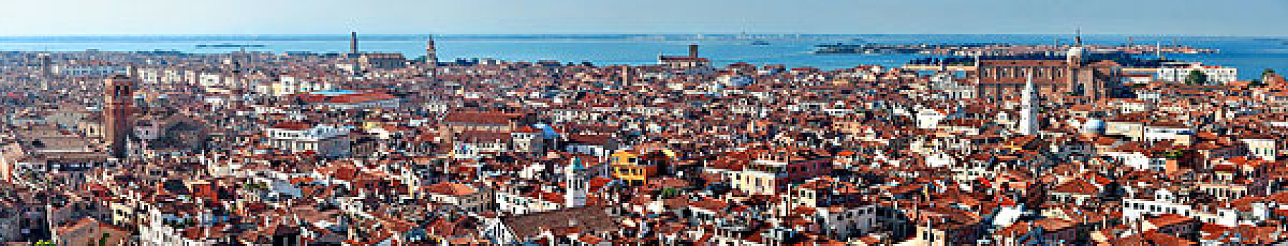 威尼斯,天际线,全景,俯视,钟楼,广场,意大利