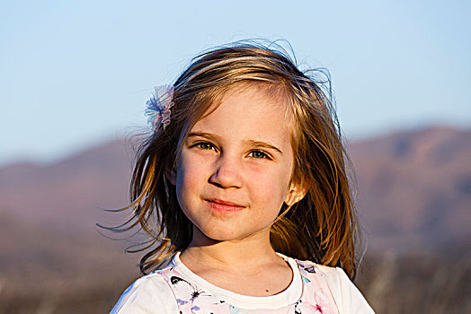 女孩,4岁,头像,纳米比亚,非洲