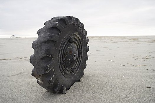 轮胎,海滩,石荷州,德国