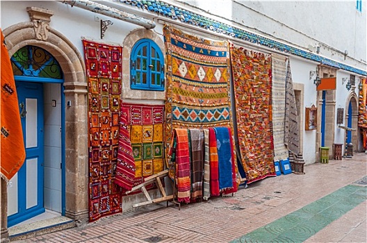 彩色,东方,地毯,出售,麦地那,苏维拉,摩洛哥,非洲